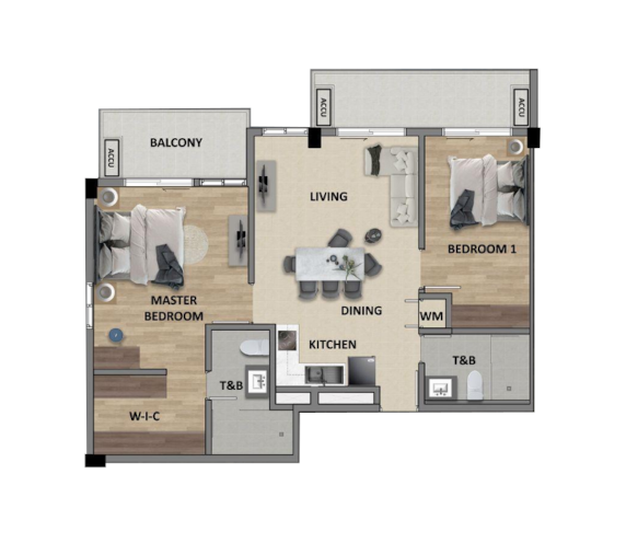 Bern Baguio Condo Unit Floor Plan Bern Baguio
