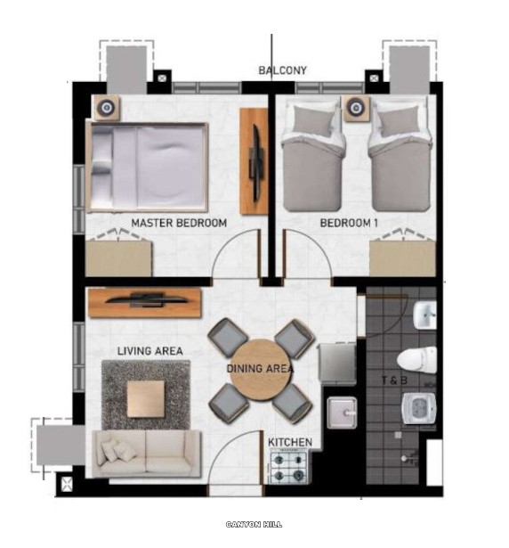 Canyon Hill Baguio Condo Unit Floor Plan Canyon Hill Baguio