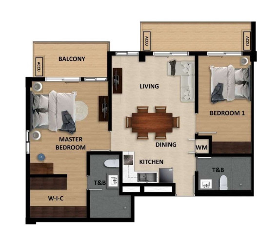 Pievana Condo Unit Floor Plan Pievana