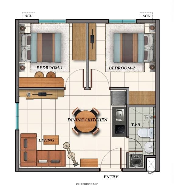 The Crescent Condo Unit Floor Plan The Crescent